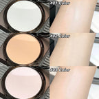 3 Colors Face Pressed Powder Long Lasting Oil Control Face Foundation Waterproof Face Powder Brighten Skin Concealer Cosmetics
