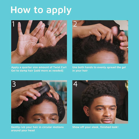 GZE Biotin Twist Curl Gel Hair Growth - Hydrating Styling Gel with Biotin for Stronger, Healthier Hair - Defines Curls