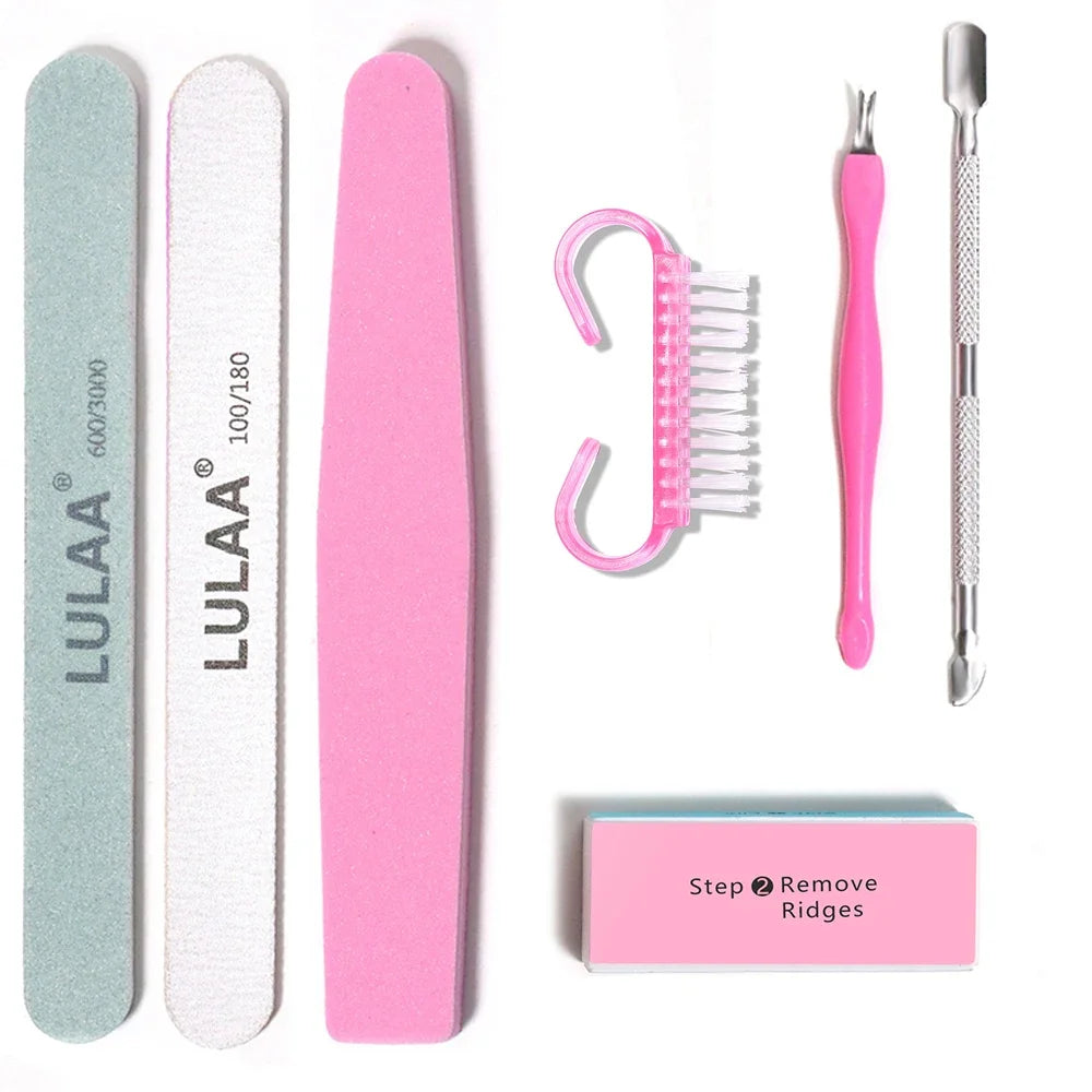 LINMANDA Manicure UV LED Lamp Kit Set UV Lamp and 20000RPM  Nail Drill Machine Kit and Remove Dead Skin Manicure Tools Set