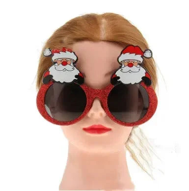 Christmas Hat for New Year, Snowman, Elk, Golden Velvet, Red and White Striped, Christmas Decorations, Adult Version