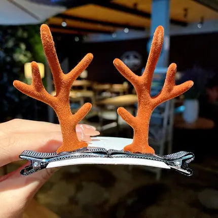 New Year Christmas Hair Pin Children Barrettes Bow Deer Santa Claus Kids Christmas Headwear Girls Kids Hair Accessories