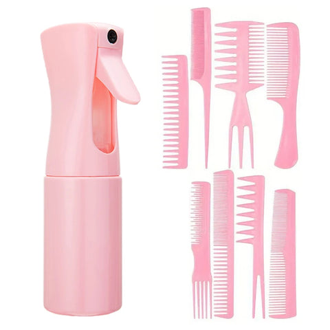 5/9/11pcs set Hair Styling Comb Spray bottle Professional Hairdressing Comb Set For All Hair Types And Styles For Barber Salon