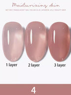 10ml 1-8pcs Milky White Quick Extension Gel Nail Polish Nude Construct Hard Semi Permanent Acrylic Extension Nail Art Varnish