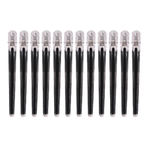 12pcs Pro Seamless Alligator Clip Hair Clip Barbershop Haircutting Sectioning Hairpin Salon Household Styling Tools Accessories