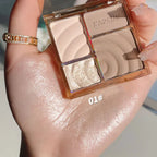 4Colors Matte Highlighter Contour 3D Facial Bronzer Brightening Glitter Highlight Palette Eye Shadow Nose Powder Makeup Cosmetic