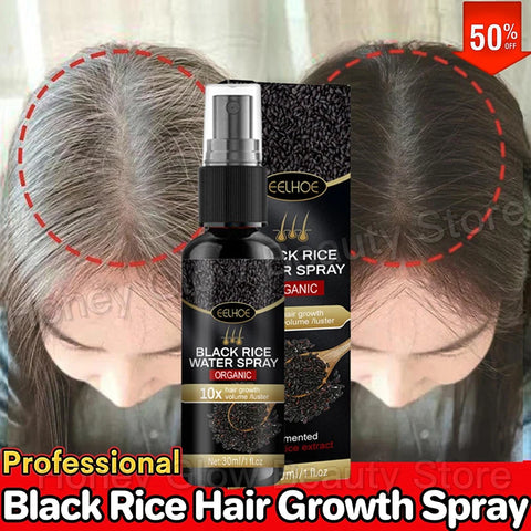 Gray White Hair Treatment Serum Cover White Hair To Black Natural Color Repair Spray Anti Loss Hair Restore Healthy Hair Care