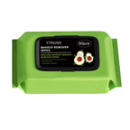 80 PCS Avocado Scented Makeup Removing Wipes - Deep Cleansing, Travel-Friendly, Single-Use