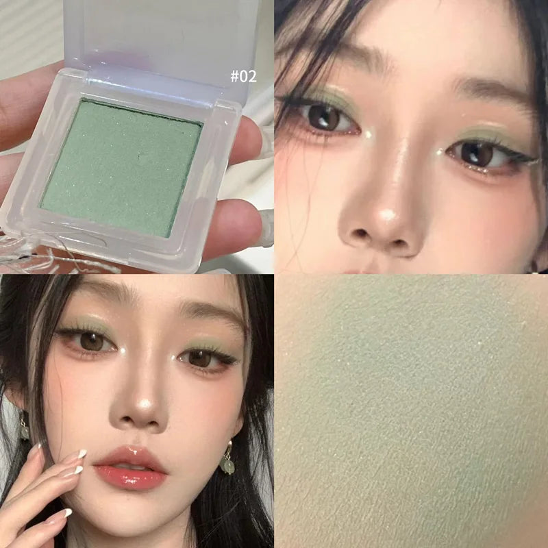 HERORANGE youth monochrome makeup eye shadow ins pearlescent fine flash natural delicate mashed potato eye shadow plate
