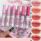 6Set Matte Lip Gloss AB two sets Not Stained with Cup Mouth Red Lip Gloss Moisturizing Long Lasting Not Easy To Fade Lip Gloss