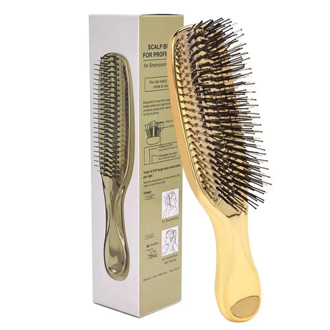 Premium Head Massager Scalp Brush Hair Massager Shampoo Brush Wet Plastic Detangling Brush Hair Cleaning Comb Hair Styling Comb