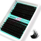 MIOFIA Wispy Thick Lashes Cluster 50D 80D 100D 150D Natural Fluffy False Eyelash Extension Cat Eye Lashes Mixed Tray Makeup