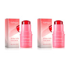 3 In1 Cheek Lip Eye Blush Stick Moisturizing Brightening Water Jelly Tint Matte Contour Long Lasting for Daily Makeup All Skin