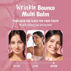Wrinkle Bounce Moisturizing Multi Balm for Face Daily Face Moisturizer Stick All-in-One Multi Balm Hydrating Lip Eye Neck Cream