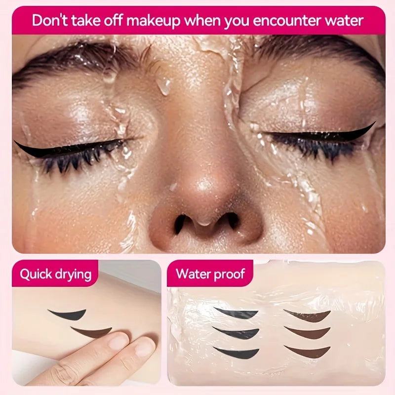 Rotating Eyeliner Stamp Pen, Long-Lasting Waterproof & Sweat-Proof,One-Touch Application,Ideal for Beginners,Perfect for Daily