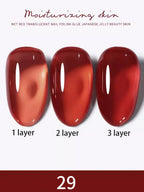 1-30pcs PSK Nude Pink Color Nail Art Ice Transparent Bare Color Nail Enamel 2026 New Net Red Popular White Gel Nail Polish