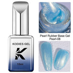 KODIES GEL Professional Nail Gel Polish Natural Camouflage Rubber Base Gel Color Pearl Semi Permanent UV/LED Hybrid Gel Varnish