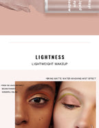 Single-Color Eyeshadow Liquid - Matte, Velvety, Enhances Complexion, Low Saturation, Blendable, Soft Matte Finish, Easy to Apply
