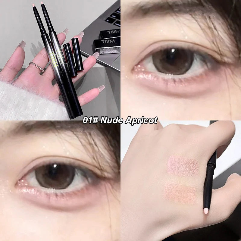 Ultra-fine Gel Eyeliner Pencil Pink Apricot Under Eye Liner Pen Waterproof Matte Aegyosal Lying Silkworm Quick Drying Eye Makeup