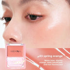 Judydoll Cream Blush Highlighter Palette - Dewy Glow, Multi-Use Makeup Stick for Cheeks Eyes Lips, Blurring Volumizing Effect