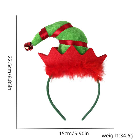 New Christmas Headwear Funny Deer Antlers Headpiece Santa Claus Hair Headband Happy New Year Merry Christmas Hair Accessories