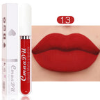 CmaaDu 1 Pcs Matte Lip Gloss Liquid Lipstick- Lip Stains with Long-Lasting Waterproof,  Adult Age Range, Red Tones Easy to Color