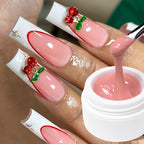 15ml Extension Gel Nail Polish Hard Jelly Build Nail Gum Clear Nude Natural Color French Soak Off UV Construction Gel
