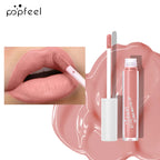 POPFEEL Party Lip Glaze Personality Candy Color Lip Gloss, Black Lip Glaze, Non-stick Cup Long Lasting Lip Gloss