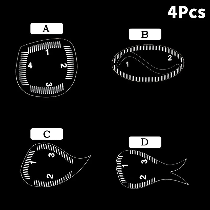 1PC Brow Mapping Ruler Eyebrow Shaping Ruler 1 Minute Fast Drawing Design Brow Easy Tool Microblading Permanent Makeup Stencils