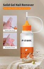 RSNAIL 15ml Syringe Nail Remover Quick&Easy to Use for Press-On Nails, Fake Nails Can't Remove Gel-Base Glue Or Gel Nail Polish