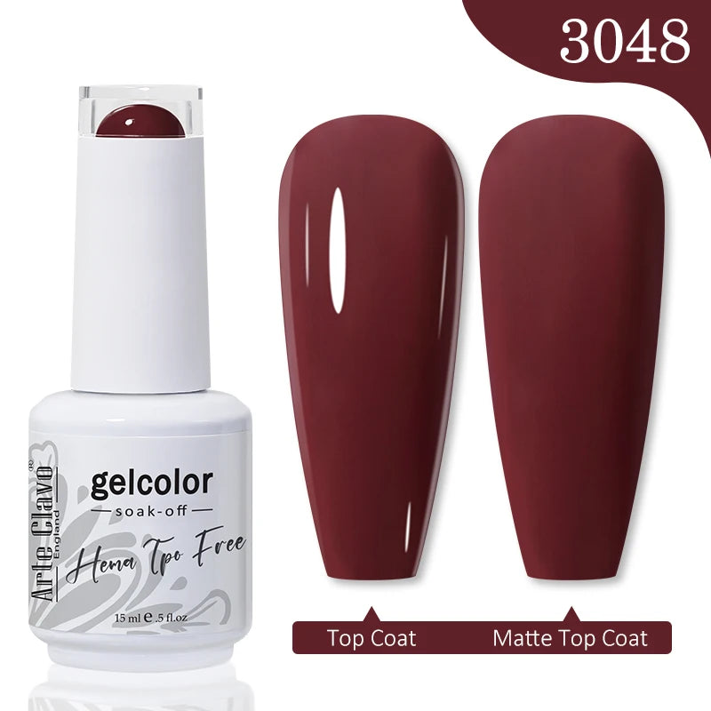Arte Clavo Hema Free TPO Free Nail Gel Polish Nail Supplies Vernis Semi Permanent Nail Art Manicure Soak Off UV Gel Nail Varnish