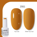 Arte Clavo Solid Color Gel Nail Polish 15ml Soak Off UV LED Gel Semi-Permanent Glitter Polish For Manicure Nail Art Salon Gel
