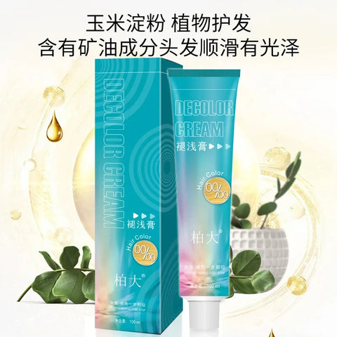 1pcs Fading cream Micro moisture bleaching agent O+ Fading Cream Hair white Blonde bleaching hair 9 degree hair dye cream