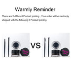 2 bottles of two-color eyeliner gel, durable color rendering, waterproof, non smudging, eyeliner cream with two brushes
