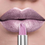 21Colors Bold & Intense Glitter Shiny Metallic Lipstick Pearlescent Lip Tint,Long Lasting Lip Senior Matte Lip Makeup Gifts for