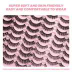 DINGSEN 40 Pairs Volume Strip Lashes Faux Mink False Eyelashes Kit Cosmetics Soft Fake Volume Eyelash Extensions Wholesale