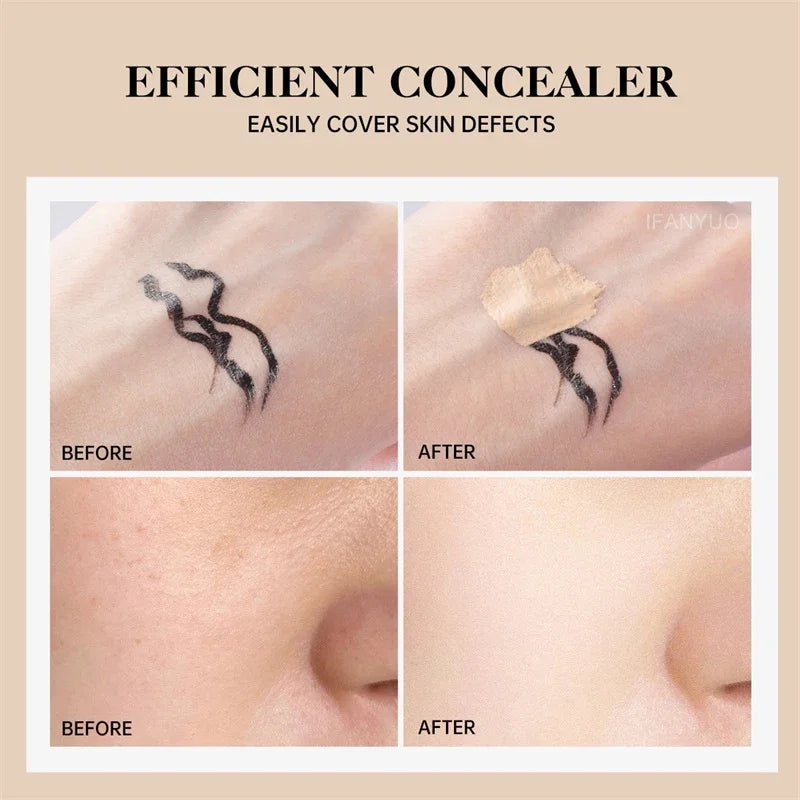 Full Cover Liquid Concealer Cream Makeup Moisturizing Eye Dark Circles Cream Face Foundation Waterproof Make Up Base Cosmetics