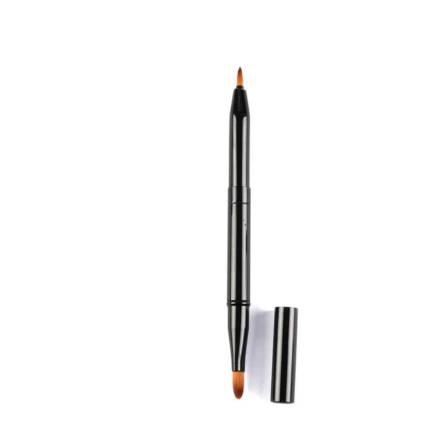 Retractable Lip Makeup Brush Lipstick Lip Gloss Brush Telescopic Dual Use Lip Eyeshadow Brush Beauty Tools With Protect Cap