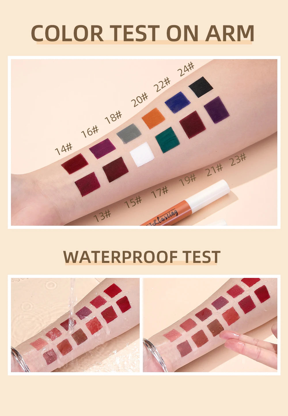 Matte Liquid Lipstick Waterproof Velvet Nude Sexy Red Lip Gloss Long Lasting Nonstick Lip Stain Makeup 24 Colors Hot Lipgloss