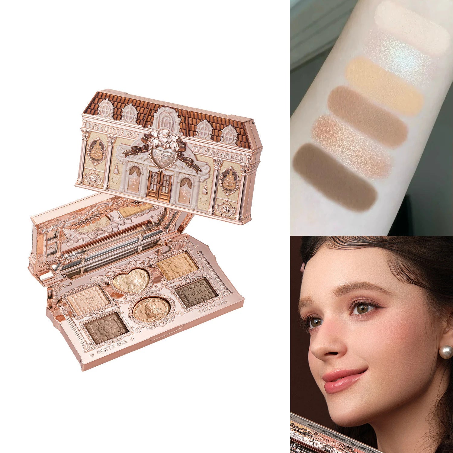 Flower Knows 2026 Bunny Garden Makeup Palette Cute Rabbit Themed Eyeshadow Blush Highlight All In One Cosmetic Collection