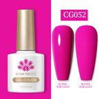 BORN PRETTY 10ml Gel Nail Polish Gel 130 Colors Semi Permanent Solid Nail Gel Varnish Soak Off UV Gel for Base Top Coat