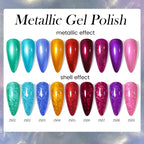 LILYCUTE 7ml Metallic Gel Nail Polish Red Chrome Effect Soak Off UV Gel Varnish Semi Permanent Nail Art Manicure Base Top Coat