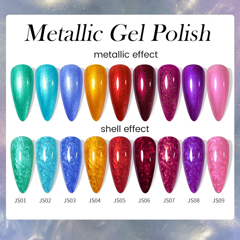 LILYCUTE 7ml Metallic Gel Nail Polish Red Chrome Effect Soak Off UV Gel Varnish Semi Permanent Nail Art Manicure Base Top Coat