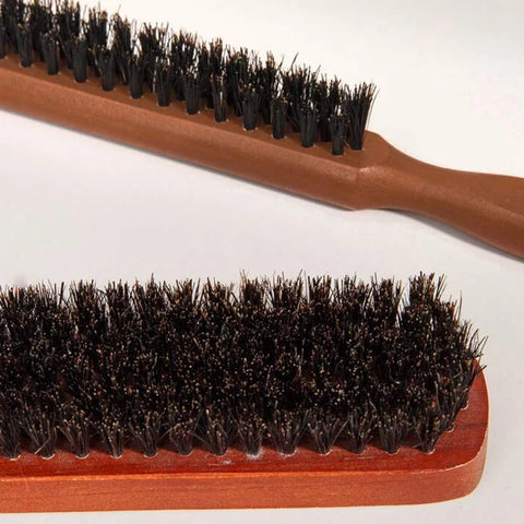 Hair Brushes With Bristles2pcs, Hair BrushBristles With Wooden Handle, ProfessionalHair Brushes For Home And Salon