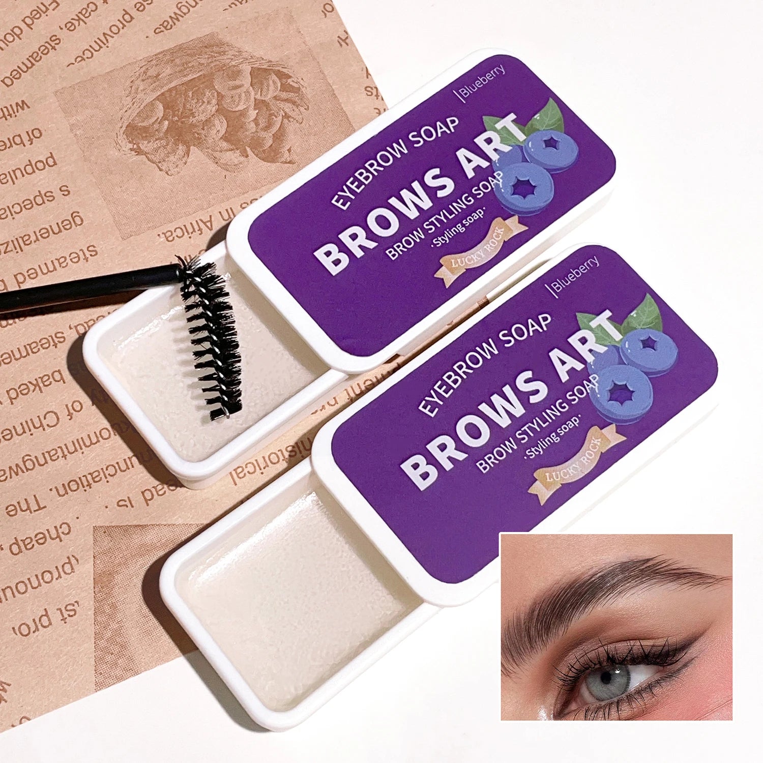 Eyebrow styling cream Three-dimensional and long-lasting transparent eyebrow cream eyebrow glue eyebrow soap eyebrow wax