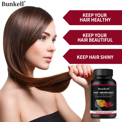 Biotin Supplement - Hair Growth Vitamin, Supports Healthy Hair, Skin & Nails with Mineral Collagen & Keratin - for Men & Women