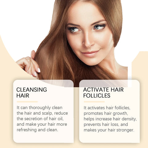 Rice Shampoo Bar Repair Damaged Hair Care Nourishing Scalp Improve Frizzy Split Ends Anti Dandruff Oil Control Hair Growth Soap