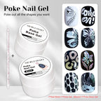 NICOLE DIARY White Non Stick Hand Extension Gel Nail Polish For 3D Shaping Carving Flower DIY Nail Art Extension Acrylic