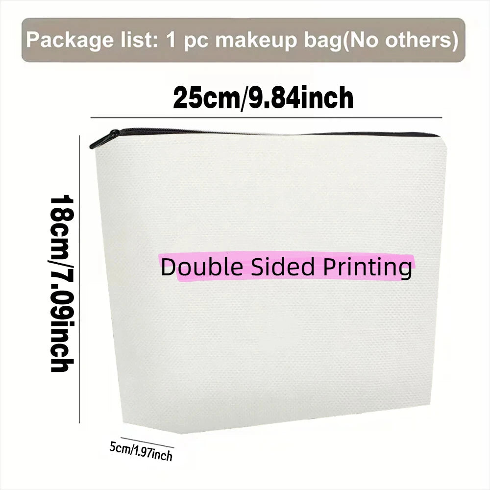 Chic Vintage Cat Print Cosmetic Bag Lightweight Makeup Pouch for Women & Men Coin Purse  Storage Bag Zipper Pencil Case