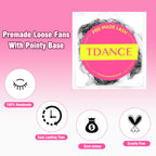 TDANCE 500 Fans Loose Fan Lashes Eyelash Extensions 5D 6D 8D 10D Pointy Base Premade Medium Stem Sharp Thin Russian VolumeLash