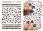 Press on Nails Tiger Symbol Nails Decals Design Fierce Wild Animal Leopard Decoration Manicure Stickers Nails Accessories Tools